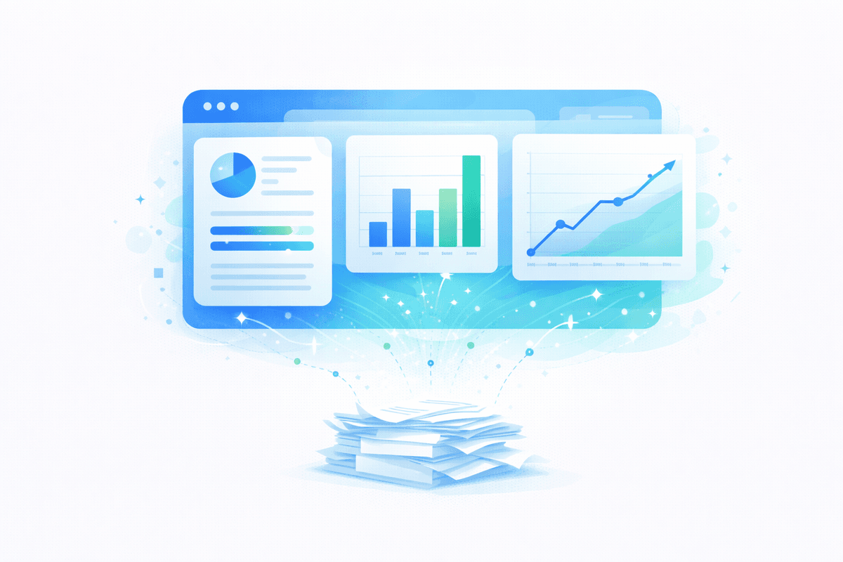 Dynamic dashboard showing multi-level reporting