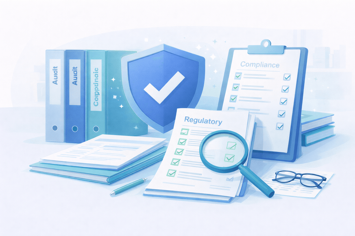 Compliance documents and regulatory checklists